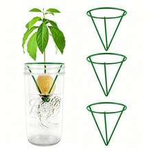 6pcs Hydroponic Seed Starter Pots, Transparent Conical Seed Germination Containers, Suitable For Avocado And Other Seedlings, Lightweight Classic Hanging Pots, For Indoor And Outdoor Gardening, Ideal For Beginners And Hobbyists - Multicolor - View 14