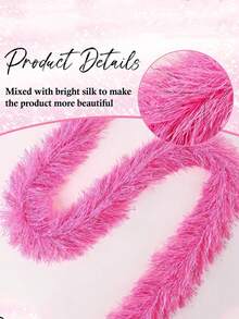 1pc Feather Boa, Diy Party Costume Accessory, Colorful Feather Boa Scarf Decor, Suitable For Birthday Party, Various Festivals And Celebrations Halloween, Christmas, Racing, Tea Party, New Year's Eve, Concert - Multicolor - View 7