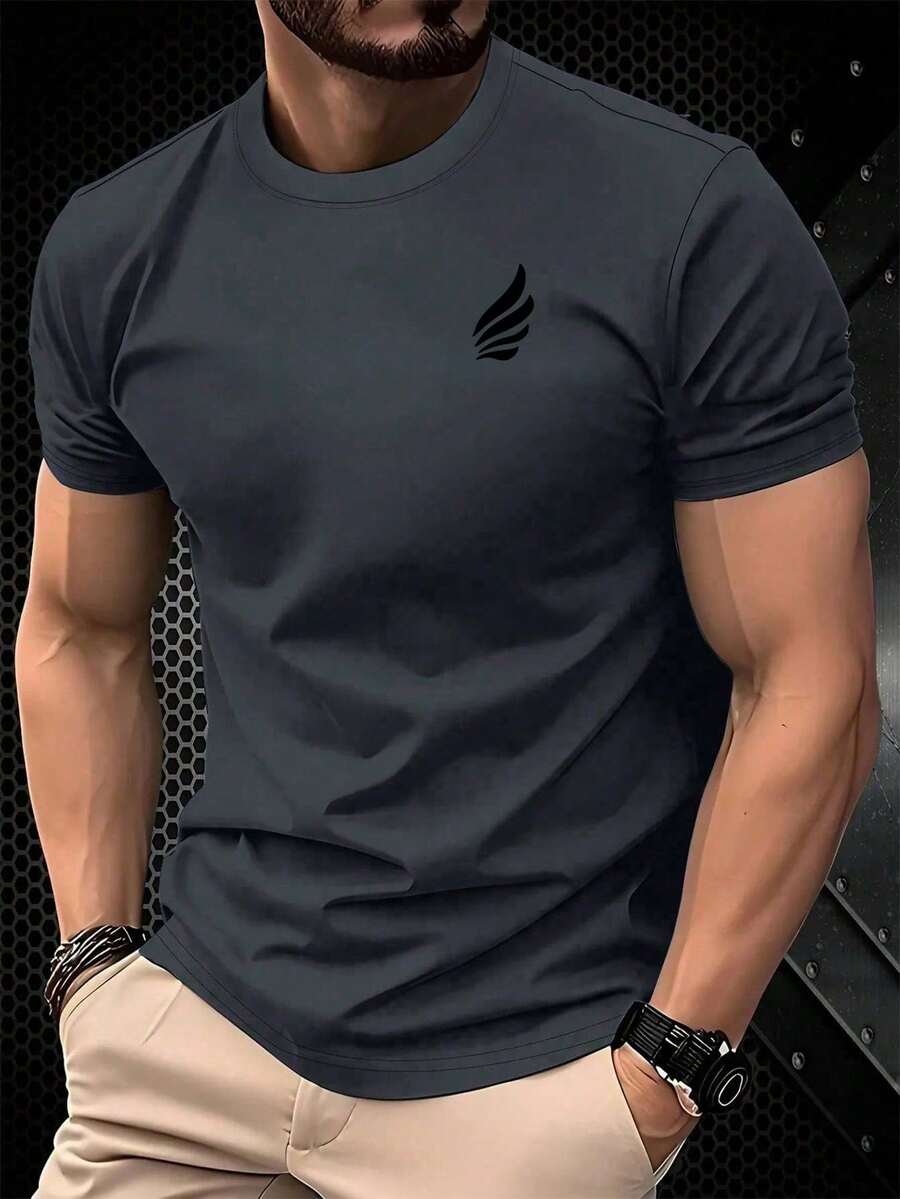 Men's T-Shirts, Gym, Leisure, Vacation, High-Quality Men's Shirts, Prints, Y2K Men's Clothing, Festival Sweatshirt, Men's Sets, Men's Gifts, Mexico Local DB8T - 深灰色 - 查看 1