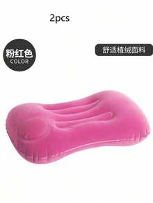 5 Colors Optional Inflatable Camping Pillow - Portable Neck Support Compressed Inflatable Pillow, Suitable For Beach, Travel, Train, Airplane, Office, Home And Travel, Compact And Portable - A - View 16