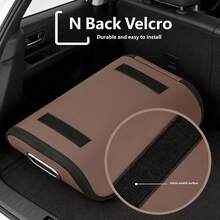 Portable Car Shoe Storage Box, PU Material, Car Interior Organizer Storage Box, Trunk Storage Box, Vehicle Supplies Storage, Passenger Seat Shoe Storage, Black/Brown Optional - Multicolor - View 8