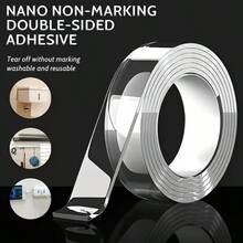 1 Roll Super Strong Adhesion Double-Sided Nano Tape - Powerful Bonding, Reusable, Suitable For Crafts, Christmas Decorations And More - Fits All Surfaces, Essential Multi-Purpose Tape - Adhesive Tape - View 3