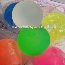 1pc Latest Popular New Maltose Ball Squeeze Toy, Matte Soft Slow Rebound Stress Relief Ball, Emotional Healing Toy, Emotional Venting Toy, Squeeze Toy, Soft Perfect Gift - Birthday Gift - Surprise Gift - Holiday Gift - Seasonal Gift - Halloween Gift - Christmas Gift - Multicolor - View 10