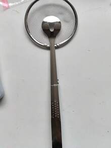1件油濾器與濾油勺組，食品濾網廚房篩子不鏽鋼炸油過濾器，炸物廚房食物過濾夾，耐高溫不鏽鋼炸物夾濾網廚房工具 - 銀色 - 查看 13