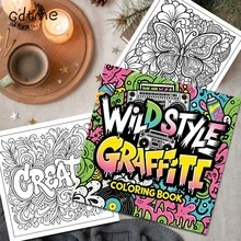 GDTME 1本“减压语录”涂色书，24页厚纸，尺寸7.87*7.87英寸，适合初学者，缓解办公压力，促进亲子互动，是馈赠佳品，适合节日聚会和活动赠送朋友，有助于缓解压力。可用作文具和学习用品，也是音乐节和婚礼季的精致小礼物。办公用品，学习用品 - JZ-0740 - 查看 11