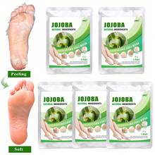 5 Pares Máscara de Descascamento de Pés com Jojoba & Aloe Vera - Máscara Esfoliante para os Pés, Hidratante & Nutritiva com Ácido Lático, Ureia & Ácido Málico para Pés Ásperos & Secos, Máscara para os Pés para Remoção de Pele Morta, Cuidados com os Pés, Produto Hidratante para os Pés & SPA - Visão 1