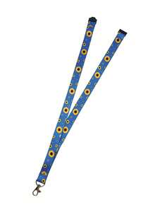 1pc Sunflower Print Long Lanyard With Detachable Safety Buckle And Lobster Clasp, Universal Halter For Campus Card, ID Badge, Access Card, Keys And Phone, Suitable As Gift Or Daily Use - Multicolor - View 9