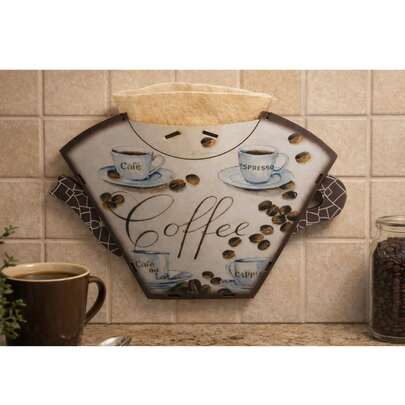 Suporte de Filtro de Papel de Café, Peneira, Decoração de Café Expresso, MDF,