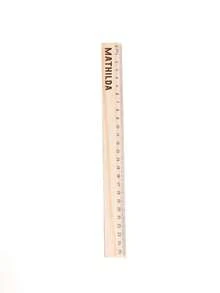 Personalized Laser Engraved Wooden Ruler | Custom Name, Clear Markings | Back To School And Teacher's Day Gift, Suitable For School, Office, Art Projects Elegant Measuring Ruler - Multicolor - View 7