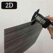 10片 30cm/11.81in 3D木紋牆板，3D木紋自黏式牆貼，易撕貼，自黏式PVC木紋板，安裝簡單，適用於室內牆面裝飾、客廳壁紙、房間裝飾 - B - 查看 4