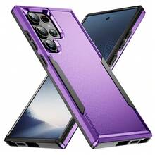 軍規防摔保護殼適用於 Galaxy A06 A36 A26 A56 A25 A05 A35 A55 A14 A54 A33 A53 A71 A73 A17 S26 S25 S23 S22 S21 S26 Ultra S25 FE S24 Plus 裝甲保護套 - 紫色 - 查看 1