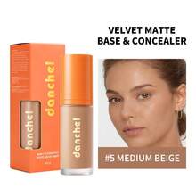 danche 2-In-1 Matte Concealer Foundation Liquid With Built-In Sponge Brush, High Coverage Buildable Liquid Base, Velvet Soft Focus Finish, Oil Control And Sweat-Resistant, Creates Flawless Complexion - Multicolor - View 24