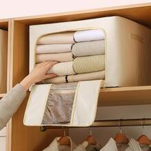 4x Clothes Storage Bags – 66L Large Collapsible Storage Box With Zips For Bedding & Clothes - View 10