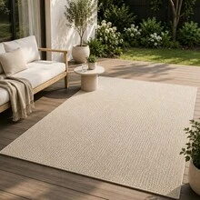 Outdoor Pineapple Textured Carpet - Waterproof All-Weather Patio Rug, With UV Resistance And Non-Slip Backing, Durable Beige Neutral Mat Suitable For Patio, Poolside, Garden, Balcony, RV - Easy To Clean, Fade-Resistant, Durable Outdoor Carpet, Suitable For Yard, Porch, Beach House - Contemporary Textured Woven Outdoor Rug With Non-Curling Design, Machine Washable - B - View 3