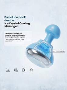 1pc Cooling Ice Facial Massager, Relieves Morning Puffiness And Post-Sun Burn - Multicolor - View 4