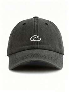 BONNY BOOM 1pc Unisex Vintage Washed Baseball Cap - Simple White Cloud Embroidery, Soft Adjustable Dad Hat For Women And Men, Suitable For Outdoor, Beach, Vacation, Travel, Halloween, Christmas, Back To School, Gift For Friends And Family - Baseball Cap - View 13