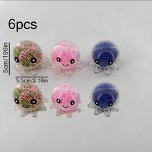 3pcs / 6pcs Mainan Squishy Fokus Gurita | Tentakel Lucu & Gaya Koleksi | Lembut dan Lambat Mengembalikan Bentuk, Temukan Fokus Anda, Kumpulkan Ketiganya | Mainan Gelisah Meja untuk Pelajar, Pekerja Kantoran & Pencari Konsentrasi - MultiWarna - View 9