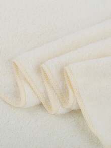 1/2 pièces Ensemble de serviette de bain & serviette de main, ultra doux absorbant séchage rapide, pour le lavage du visage & le bain, serviettes en polaire de corail légères, convient pour la salle de bain, la chambre, la maison, l'hôtel, la piscine, le SPA, toutes les saisons - Blanc - Voir 7