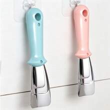 Bộ 2 dụng cụ rã đông tủ lạnh chống trầy xước, gồm 2 móc treo không cần khoan không gây hư hại, dụng cụ cạo đá bằng thép không gỉ, thiết kế treo, dụng cụ làm sạch tuyết tủ lạnh - dụng cụ cạo băng - Xem 4