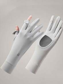 1 par de guantes de seda de hielo de verano con protección solar - Protector solar M-label - Ver 11