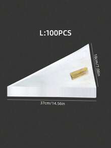 50/100/200pcs Transparent Cone-Shaped Packaging Bags, Waffle Cone Bags, Cone-Shaped Snack Bags, Triangular Food Bags With Twist Tie - Convenient And Practical, Moisture-Proof, Suitable For Candy, Chocolate, Cookies, Pastries, Marshmallows, Snacks And More - Multicolor - View 11