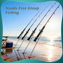 3pcs Round Stable Fishing Rod Holders, Suitable For Shore And Sea Dual-Ring Ground-Insert Fixed Mounts, Ideal For Beach And Pier Fishing, Fishing Accessories - Multicolor - View 7