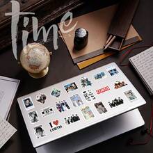 50 buah Stiker Idola Korea untuk Remaja, Stiker Penyanyi untuk Botol Minum, Laptop, Stiker Vinyl Tahan Air untuk Perlengkapan Pesta Remaja dan Dewasa, Dekorasi Suvenir - 1 Set - View 4