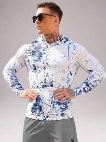 CZRLHYT Men's Long Sleeve Sun Protection, UPF 50+ High Sun Protection, Quick-Dry Fabric, Blocks UV Rays. Suitable For Swimming, Water Sports And Outdoor Activities. - Multicolor - View 3