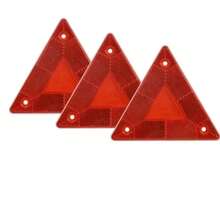 Triangular Reflective Warning Sign, Red Parking Warning Sign, Rear Reflective Truck Plate - A - View 4