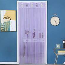 1PC Mosquito Proof Door Curtain, Self-Adhesive No Punching Lace Mesh Door Curtain, Universal Fit Cute Rabbit Ventilation Breathable Door Screen Curtain Summer Season - A - View 13
