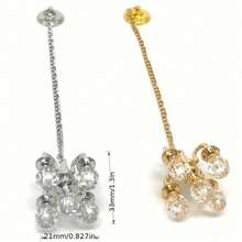 Mini Crystal Chandelier Miniature Ornament, No Electricity Required, Metal And Faux Crystal Splicing Craft, Light Luxury Home Static Decoration, Suitable For Dollhouse Living Room Scene, DIY Sand Table Architectural Layout And Miniature Scene Arrangement Accessories - A - View 5