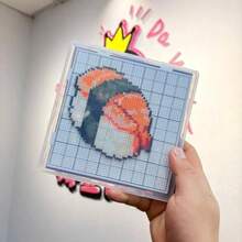 Rich Peach アイロンビーズ 収納ケース 作りかけ保管ケース 透明 一時保管 持ち運び対応 52ピンプレート対応 2.5mm 6mm ナノビーズ ミニアイロンビーズ用 プレートごと収納 ビーズ散らばり防止 - 写真のように - チェックする 1