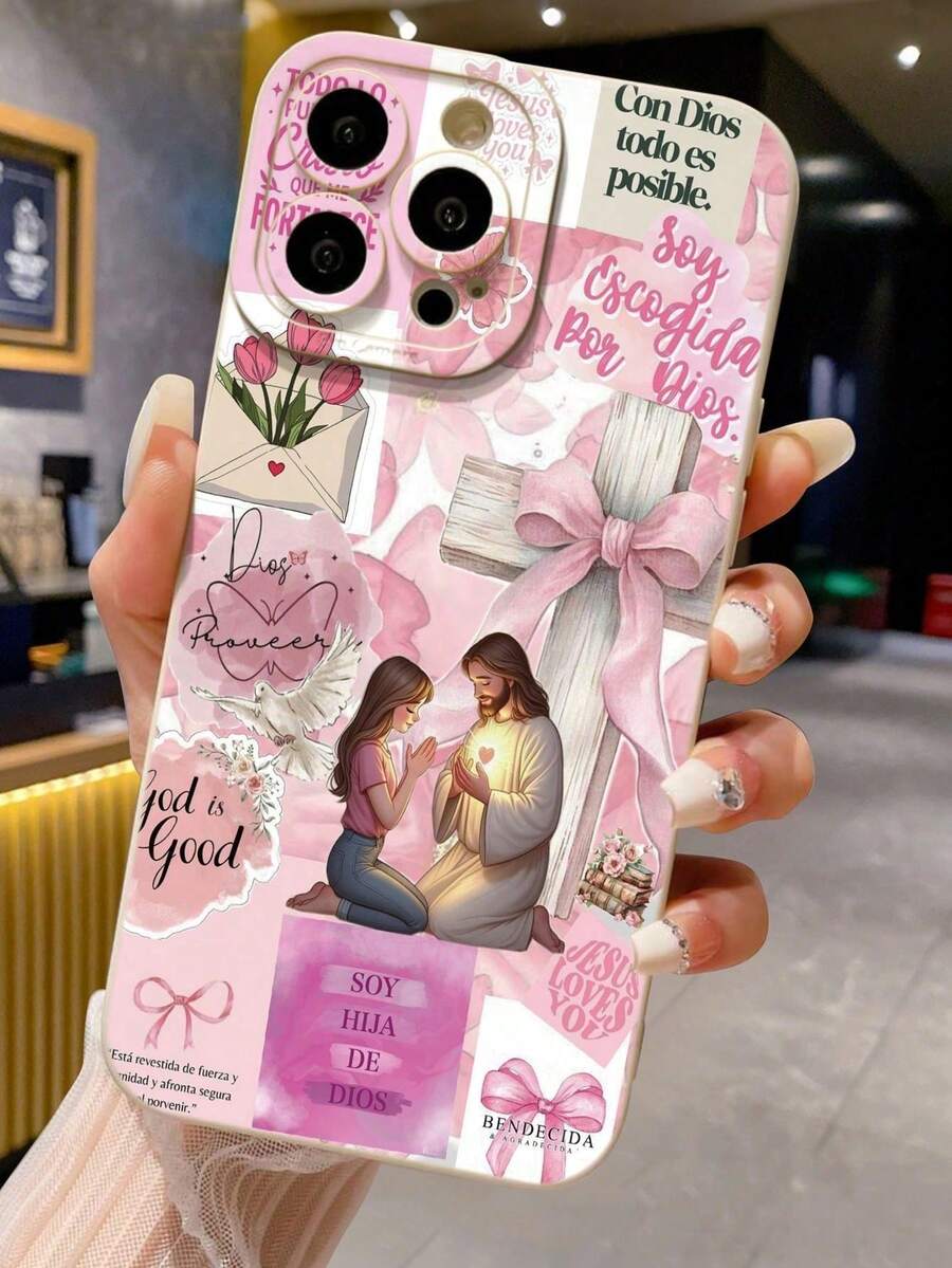 1 Elegant Phone Case (Does Not Include Lanyard Or Stand) 1 Elegant Phone Case (Does Not Include Lanyard Or Stand) Pink Heart-Shaped Fashionable Anti-Drop Jesus Oil Painting Phone Case Compatible Phones: 17/17 Pro/17 Pro Max/16/11/16 Pro/16 Plus/16 Pro Max/16E/15 Pro Max/13/14/12/XS/XR/7G/8P, Galaxy S25/S25 Plus/S25 Ultra/A16/A36/A26/A56/A50/A12/A32/A52/A72/A51/A21S/A13/A14/S24/S24 Plus/S24 Ultra/S20/S23/S22/A53/S20 FE/S21, 11/12 Pro/12/12X/13 Pro/14 Pro/15 Pro/X3 Pro, 10/9/Note 9/12C/Note 11 Pro/Note 8 Pro/9C/9A, Internal Version - 多色 4 - 查看 1