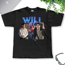 WillNE Unisex Custom Retro T-Shirt - Black - View 1