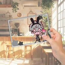 Mercancía de Colaboración de la Cafetería del 3er Aniversario de Alien Stage: Llavero de Tarjeta Fotográfica Acrílica Transparente de Suamizi - A - Ver 11