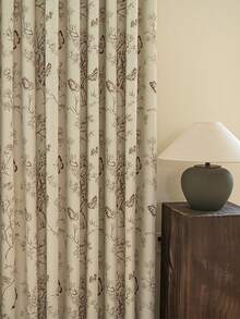 1 Piece Solid Color Window Curtain, Full Shading Light Blocking Drape, Thermal Insulated Noise Reduction Window Panel, Home Decoration Suitable For Bedroom Living Room Apartment And Daily Household Use - Multicolor - View 7