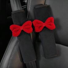 1 Stück/2 Stücke Auto-Sicherheitsgurt-Schleife Plüsch-Schulterpolster, Anti-Scheuer-Nacken-Sicherheitsgurt-Überzug, Damen-Auto-Accessoires - A - View 12