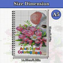 A5 Marker-Friendly Digital Coloring Book, 30 Pages Lay-Flat Spiral Bound Notebook, Bleed-Free Aesthetic Art Gift For Adults - A5 - View 2
