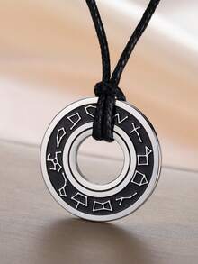 LIKGREAT 1件不鏽鋼12星座占星吊墜項鍊，男女通用，適合聚會、節日、派對、日常通勤 - 星座系列 - 查看 3