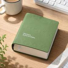 1pc Thick PU Leather Mini Notebook, 320 Pages Blank Pocket Diary, Portable And Practical, Suitable For Daily Planning, Note-Taking And On-The-Go Use School Supplies - Mixed color - View 11