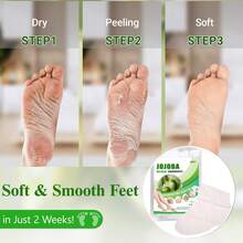 5 Pares Máscara de Descascamento de Pés com Jojoba & Aloe Vera - Máscara Esfoliante para os Pés, Hidratante & Nutritiva com Ácido Lático, Ureia & Ácido Málico para Pés Ásperos & Secos, Máscara para os Pés para Remoção de Pele Morta, Cuidados com os Pés, Produto Hidratante para os Pés & SPA - Visão 6