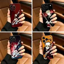 Funda para teléfono Soul Maka Albarn Eater, moderna y elegante, protectora, adecuada para iPhone 17 16 15 14 13 12 11 Pro Max Plus XS, negra, suave y anti-caídas. - z3 - Ver 2