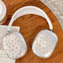 1 pieza Funda protectora con diseño de flor de lirio compatible con los auriculares Apple Max - Multicolor - Ver 11