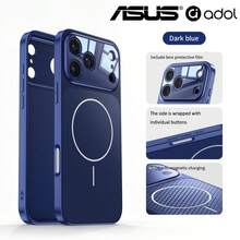ASUS Phone Case Compatible With Iphone 17 Pro Max / IPhone 17 17Pro / IPhone 18 Pro / 18Pro Max, Full Coverage Design, Lens Protection Film, Magnetic Charging Support, Integrated Matte Texture, Lightweight Anti-Drop Phone Case, Champagne / Deep Blue / Orange Available - Blue - View 9