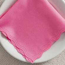 Fabric Napkin Set Of 10 Oxford Laser Finish - Hot Pink - View 2