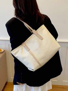 New Luxury High-End Versatile Women's Shoulder Bag Tote - White - View 9