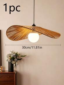 1pc Or 2pcs Handmade Woven Lampshade, Hot-Selling Lampshade, (Specific Size Is Marked On The Product Image, Based On Standard Size) Suitable For Home Lighting Decoration, Replacement Lampshade, - Semicircle - View 13