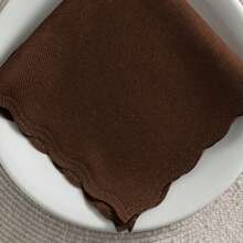 Fabric Napkin Set Of 50 Oxford Laser Finish - Chocolate Brown - View 2