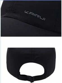 Casual Versatile Embroidered Letter Adjustable Baseball Cap - Black - View 3