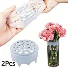 2PCS Blossom Grid Silicone Flower Arrangement, 2026 New Flexible Floral Stem Holder For Vases, Water Proof & Reusable Flower Grid For Easy DIY Arrangements - Multicolor - View 8